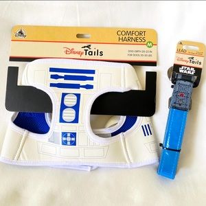 “May the 4th be with you” Disney Star Wars R2D2 Harness & Lightsaber Lead LAST 1